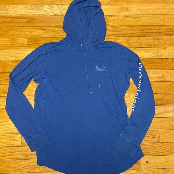 Vineyard Vines Blue Women's Hoodie Top - Picture 1 of 9